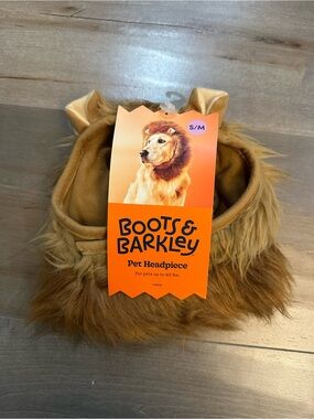 Boots & Barkley Lion Mane Pet Headpiece - tan brown